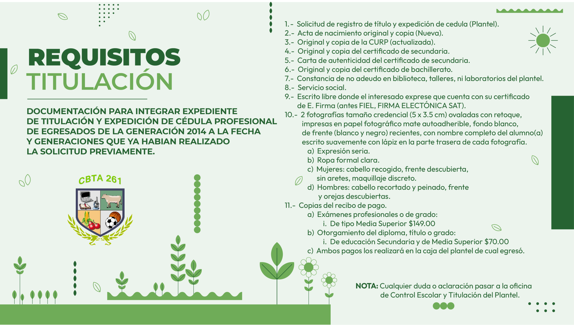 Requisitos de Titulación